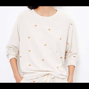 Lou & Grey pie sweatshirt size M